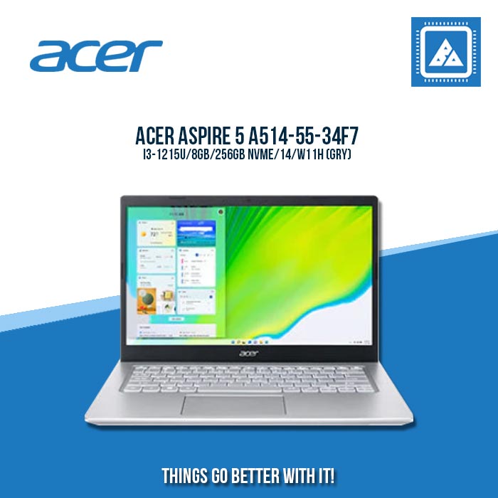 ACER ASPIRE 5 A514-55-34F7 I3-1215U/8GB/256GB NVME | BEST FOR STUDENTS LAPTOP ACER ASPIRE 5 A514-55-34F7 I3-1215U/8GB/256GB NVME | BEST FOR STUDENTS LAPTOP